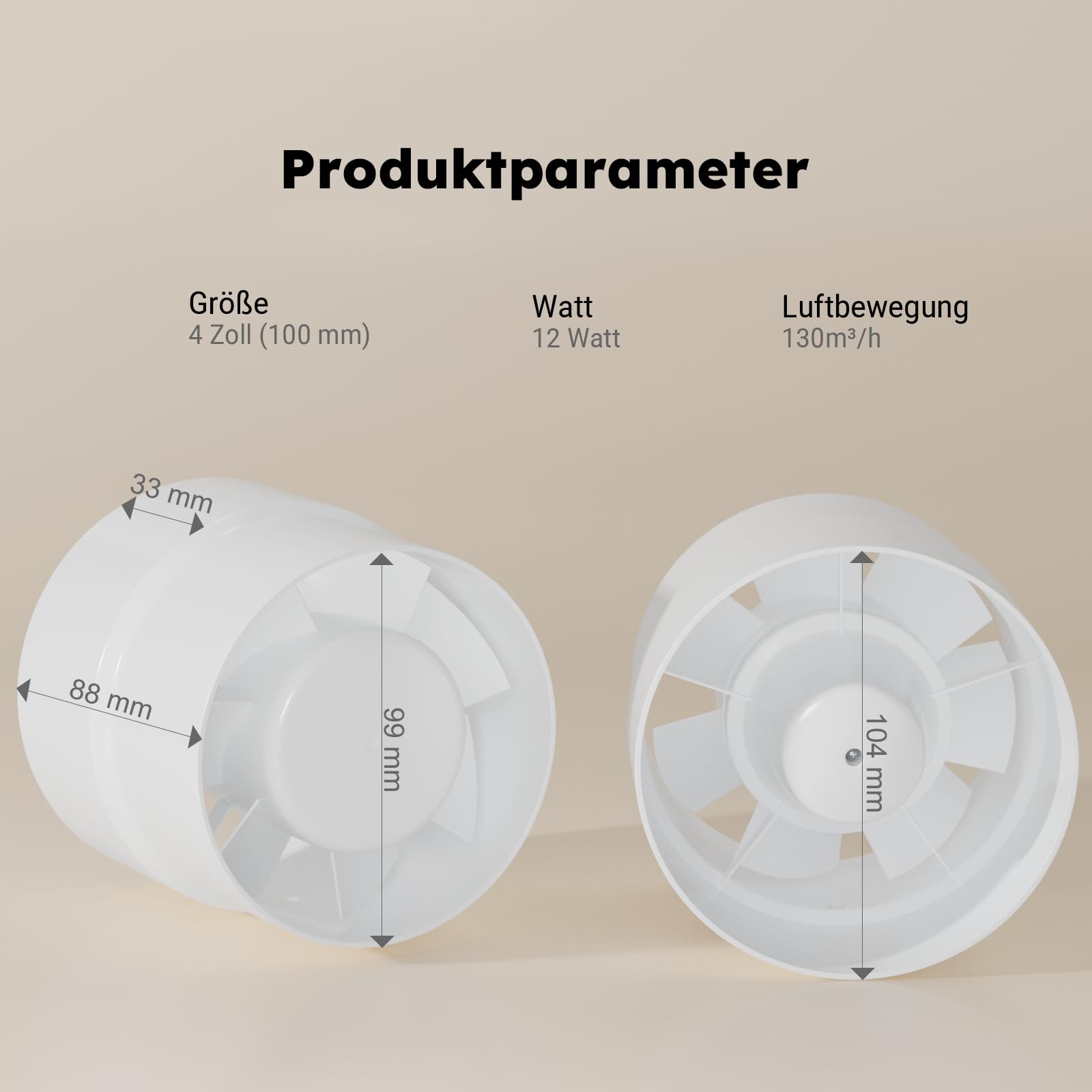 50 Mm Afzuigventilator Pijp Kanaalventilator Badkamer Afzuigkap Ventilatie