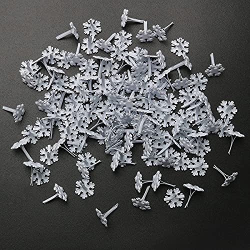 Itrolle Snowflake Brad 200Pcs Snowflakes Shape Split Pins Split Pins Paper Fasteners For Winter Cardmaking Scrapbooking Diy Art Craft Craft Pushpin #TOP2