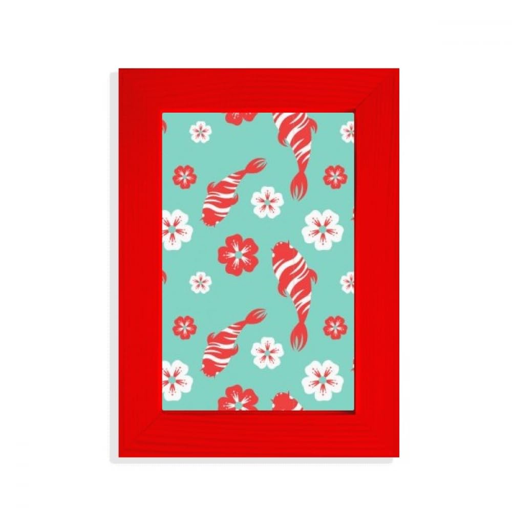 Cadre photo style japonais Sakura Repeat rouge une idée cadeau originale pour la maison