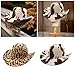 Roll Trim Animal Pattern Cowgirls Hat Animal Pattern Wide Brims Fedoras for Fashion Enthusiasts and Roleplay Game Cowgirls