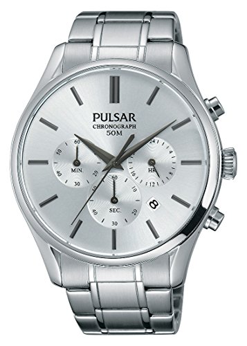 Preisvergleich Produktbild Pulsar Herren Analog Automatik Uhr mit Edelstahl Armband P9A001X1