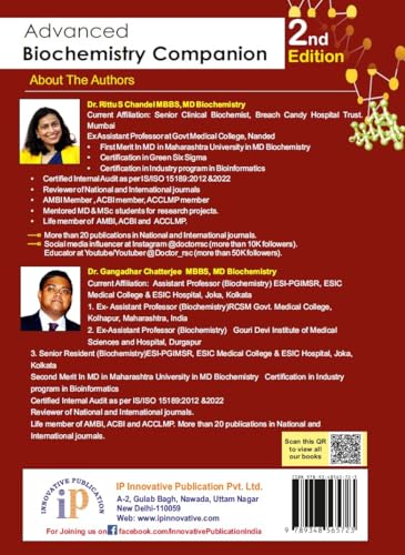 Image of Advanced Biochemistry Companion (2nd Edition) for the Students of MBBS, MD Biochemistry, MD Laboratory Medicine, B.Sc. & M.Sc. of Biochemistry, ... Clinical Biochemistry (First Edition, 2025)