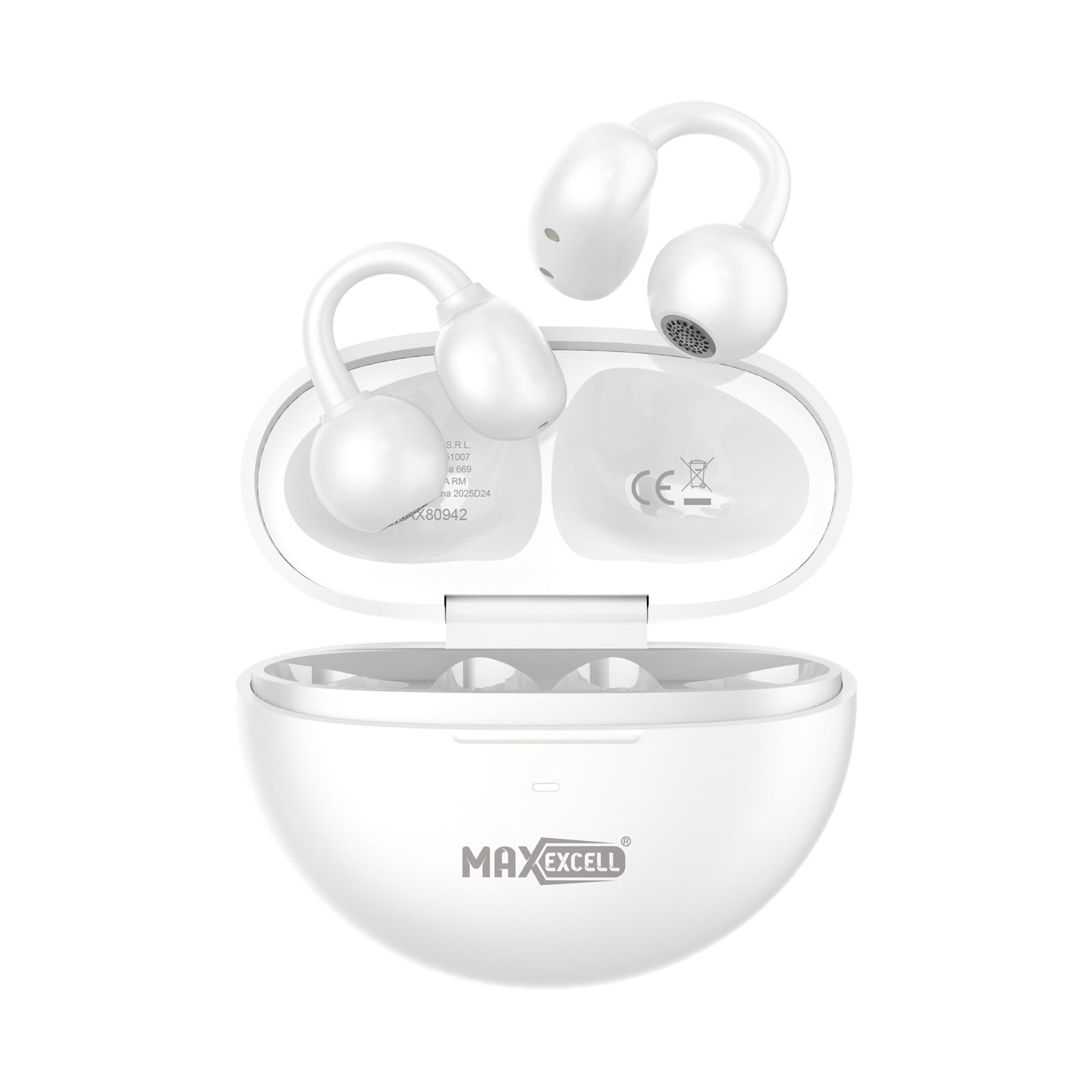 MAX EXCELL Cuffie Bluetooth 5.4 OWS Open Ear, Auricolari Bluetooth Senza In Ear con HiFi Stereo, IP55 Impermeabili, 40 Ore Cuffie Wireless per Running e Palestra