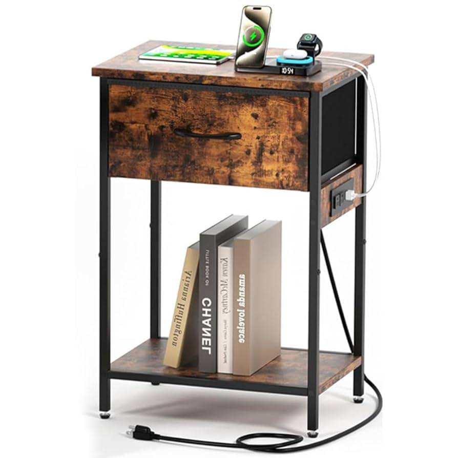 Amazon｜ZJLZ Treasure サイドテーブル ナイトテーブル ベッド