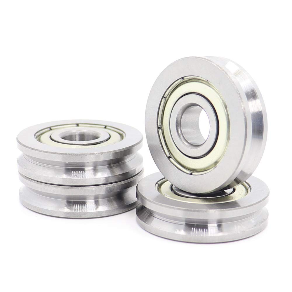 Produkty napędowe, 4 sztuki, rowek w kształcie litery V, uszczelnione łożysko kulkowe, 10 x 35 9, 11 mm, łożysko koła pasowego, V4.1/2.1, V4/1, łożysko toczne szyny prowadzącej (103511V4 1