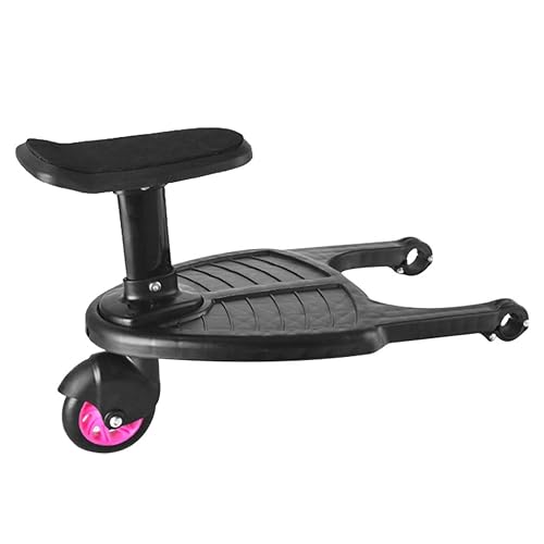 Miniatura 1 de 2019 New-Comfort - Tabla de ruedas con ruedas para silla de paseo con adaptador con asiento desmontable soporta niños de hasta 441lbs rosa