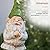 Alpine Corporation - 12" Tall Outdoor Garden Gnome Yard Statue Decoration – Playful Resin Gnome with Earthtone Colors - Durable, Weatherproof Lawn Sculpture for Patio, Deck, Yard