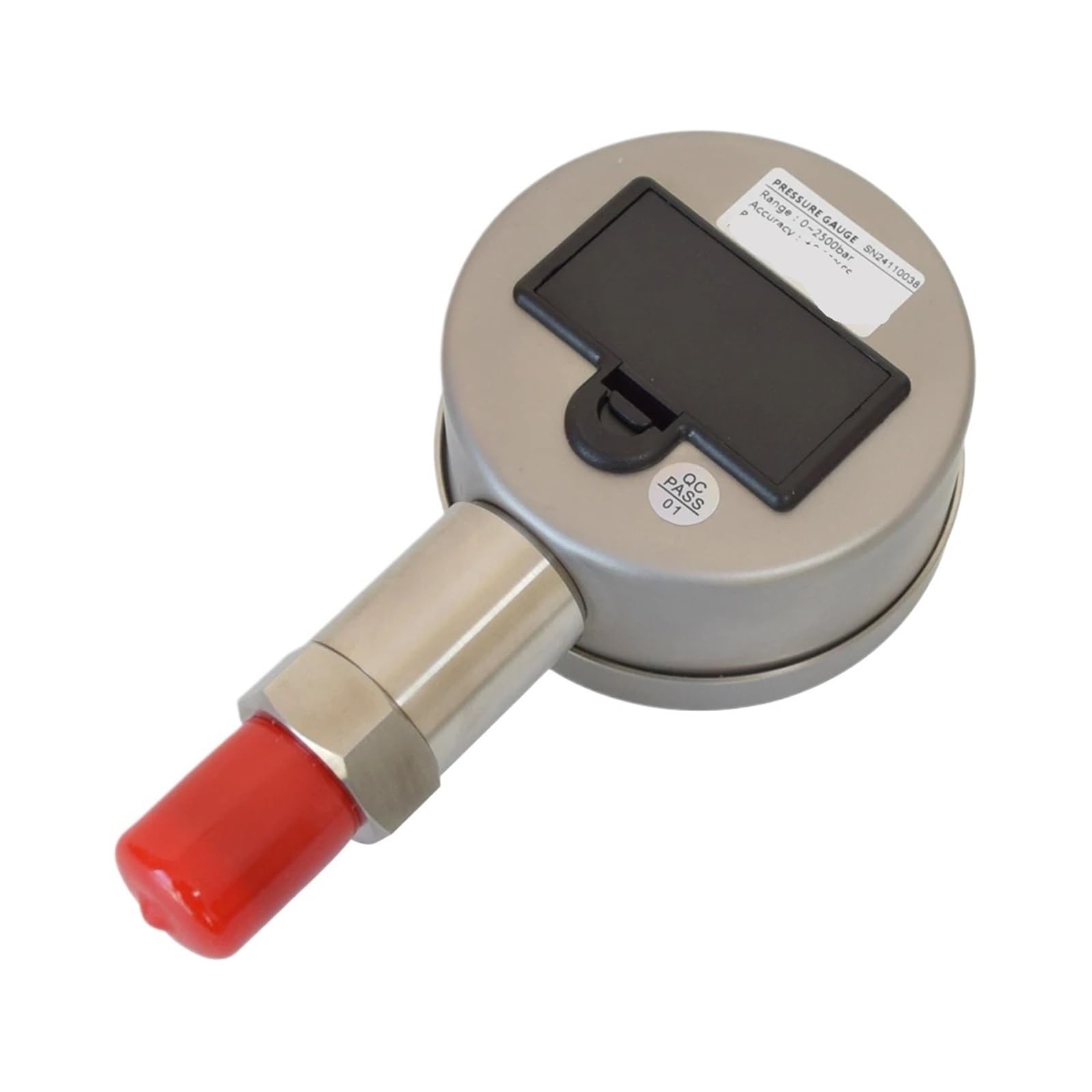 Digitales Manometer, 2000/2500 bar, Hochdruckmessgerät, 316L-Edelstahlgehäuse, Hintergrundbeleuchtung, M20-1,5-Stecker(2500bar)