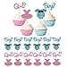 PINEPAN Junge oder Mädchen Cupcake Toppers Glitter Blau und Rosa Junge oder Mädchen Gender Reveal Tortendekoration für Baby Shower 24 Stück Baby,Schwarz günstig Kaufen-PINEPAN Junge oder Mädchen Cupcake Toppers Glitter Blau und Rosa Junge oder Mädchen Gender Reveal Tortendekoration für Baby Shower 24 Stück