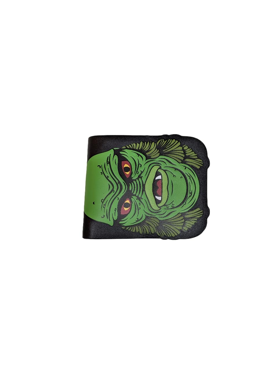 Rock Rebel Universal Monsters Creature from the Black Lagoon Head Shaped Bi-fold Wallet, Modern