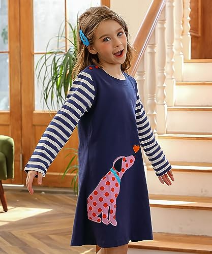 Bumeex Toddler Girl's Long Sleeve Dresses 2-7Y - Image 6