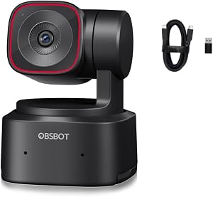 OBSBOT Tiny 2 Lite AI-Powered 4K PTZ Webcam Stunning UHD 4K Resolution 1/2” CMOS Sensor 4X Digital Zoom AI Auto Tracking with Auto Zoom Gesture Control 2.0 (Tiny 2 Lite)