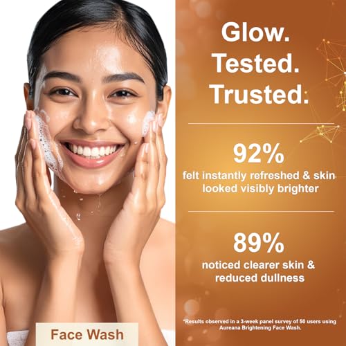 Image of Aureana Luminos Brightening, With Niacinamide, Alpha Arbutin & Allantoin | Reduces Pigmentation & Inflammation Enhances Glow & Deeply Hydrates | 100% Veg, Sulphate-Free, Paraben-Free | Hypoallergenic & Dermatologically Tested (Facewash+Serum+Moisturizer)