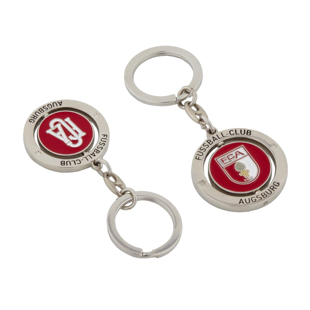 FC Augsburg FCA Keyring ** Spinner **, multicoloured, One Size