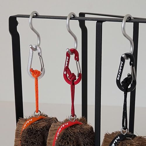 Image of Natural Palm Tawashi OBI - Set of 2 - Red - Premium Coconut Fiber - Scrubber for Cleaning Kitchen, Bath, and Shoes - Made in Japan