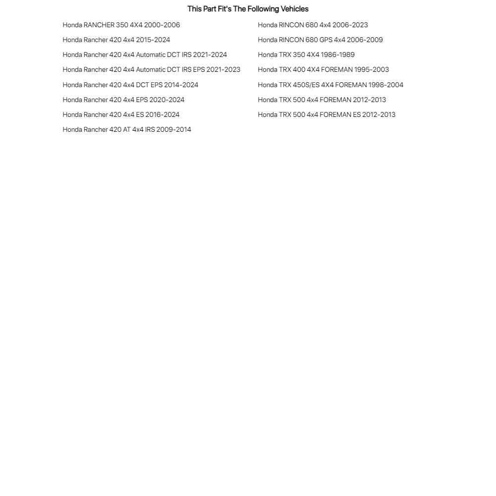 TUSK Drivetrain Oil Change Kit with Pro Honda Oil for Honda Rancher 420 at 4x4 IRS 2009-2014