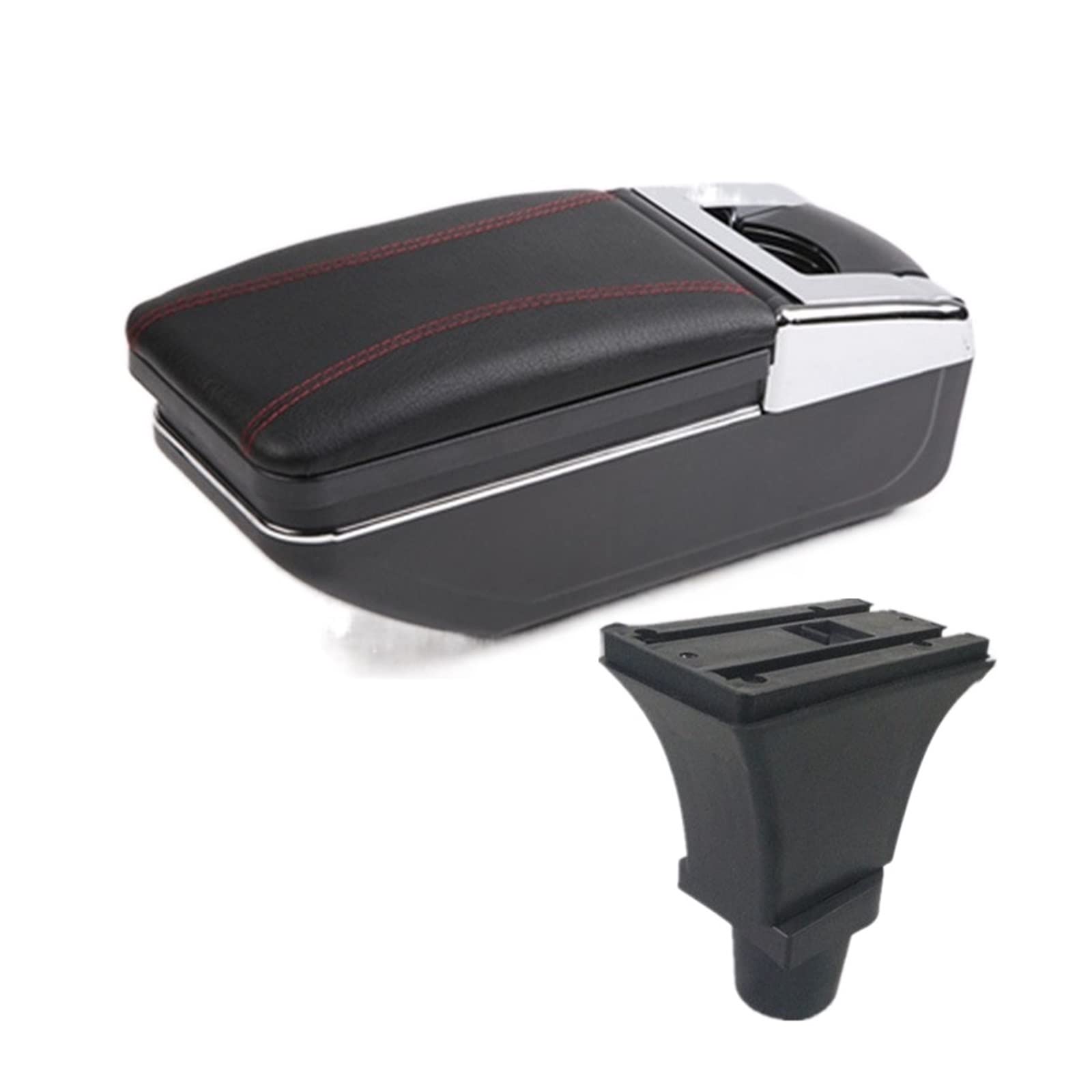 Car Armrest Box For Fiat 500 Armrest Box Central Store Content Storage Box With Cup Holder Ashtray USB Interface(A1 NO USB)