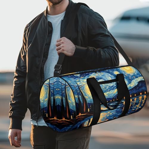 Starry Women Carry On Bag for Woman Aesthetic Travel Bag with Front Pocket Duffle Bag for Men Hiking Camping Weekend Bag for Ladies Gentlemen Sports Tote Bag for Daily2