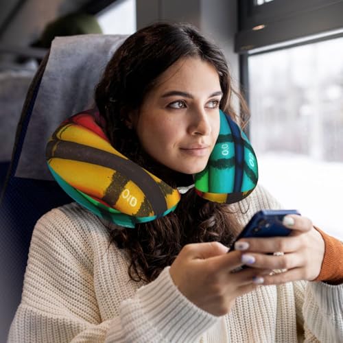 Almohada de viaje de espuma viscoelástica U-colorful miniatura 5
