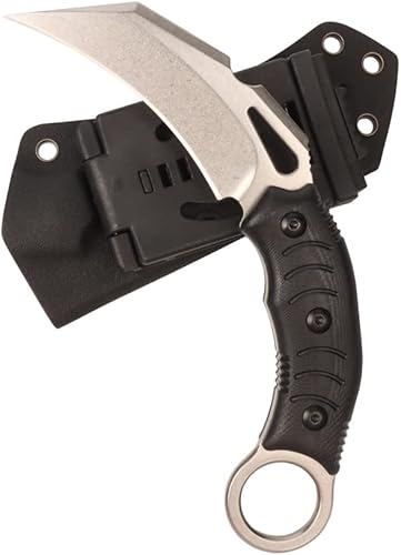 Borde de pulido de precisión, cuchillo táctico al aire libre de la garra del acero inoxidable de la alta dureza con la vaina (plata)