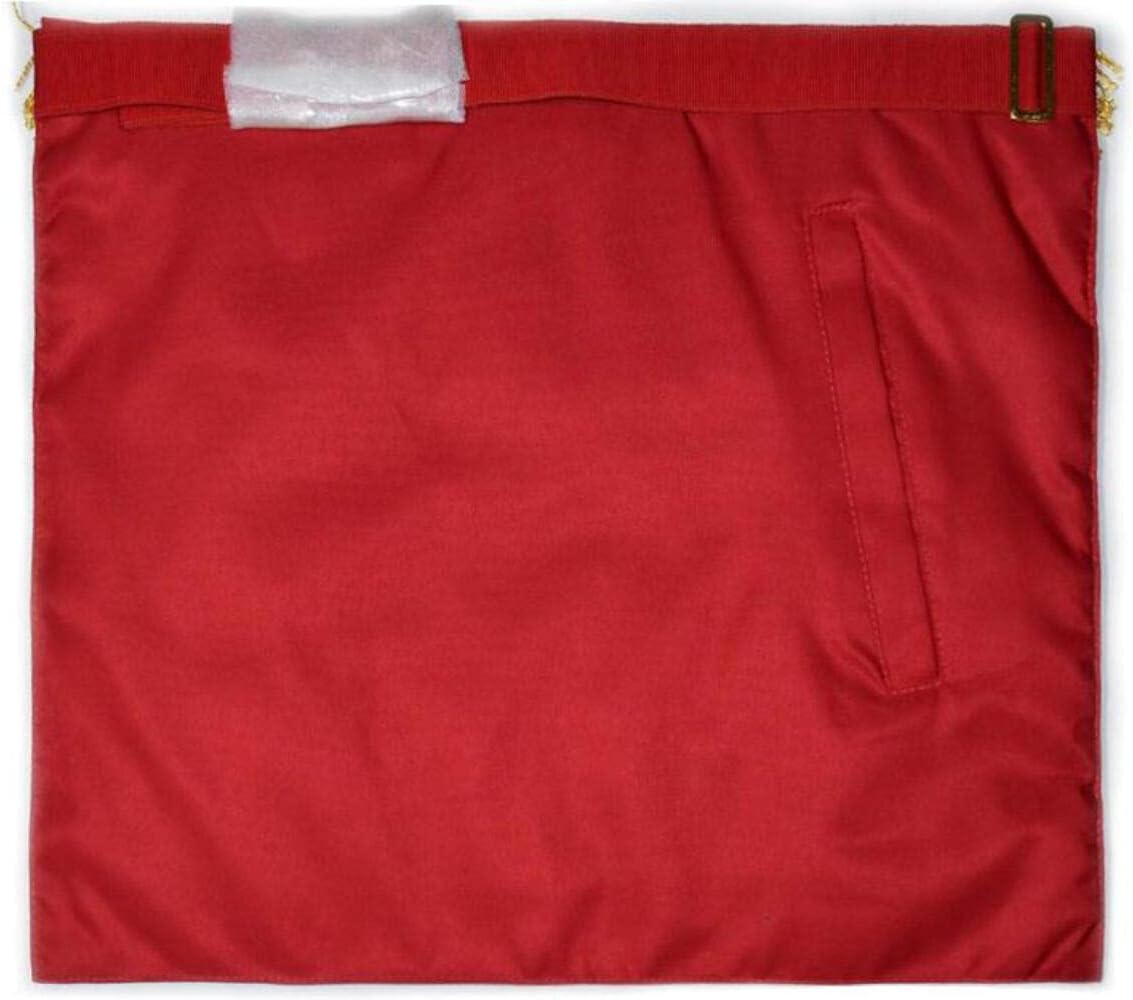BRICKS MASONS Master Mason Craft Scottish Regulation Apron - Red Moire