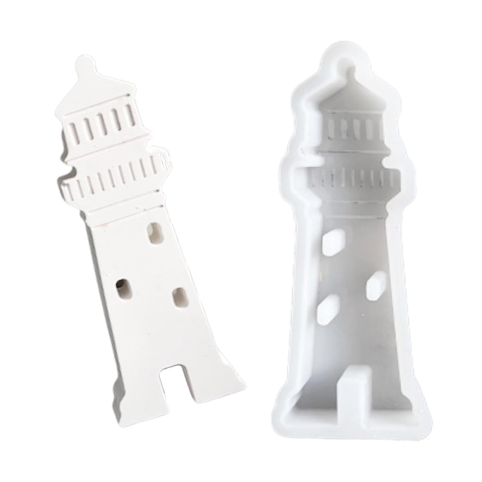 XuQiZZpp Reusable Lighthouse Silicones Casting Mold For Resins Crafts Home Decoration Candle Soap Making DIYer Crafts Projects