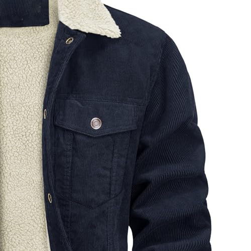 Chaqueta para hombre con cuello de piel y bolsillos miniatura 4