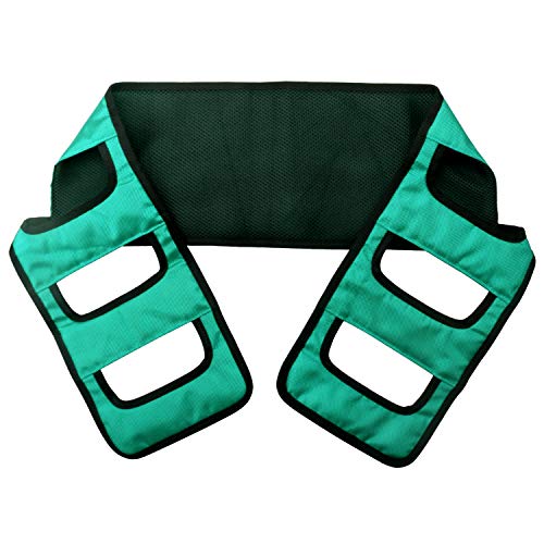 Transfer Belt Padded Assist Gait Belt,Mobility Standing and Lifting Aid for Disabled Care Safety Mobility Aids Equipment,Bariatric Patient, Elderly,Safely Move from Bed and Wheelchair (Green)