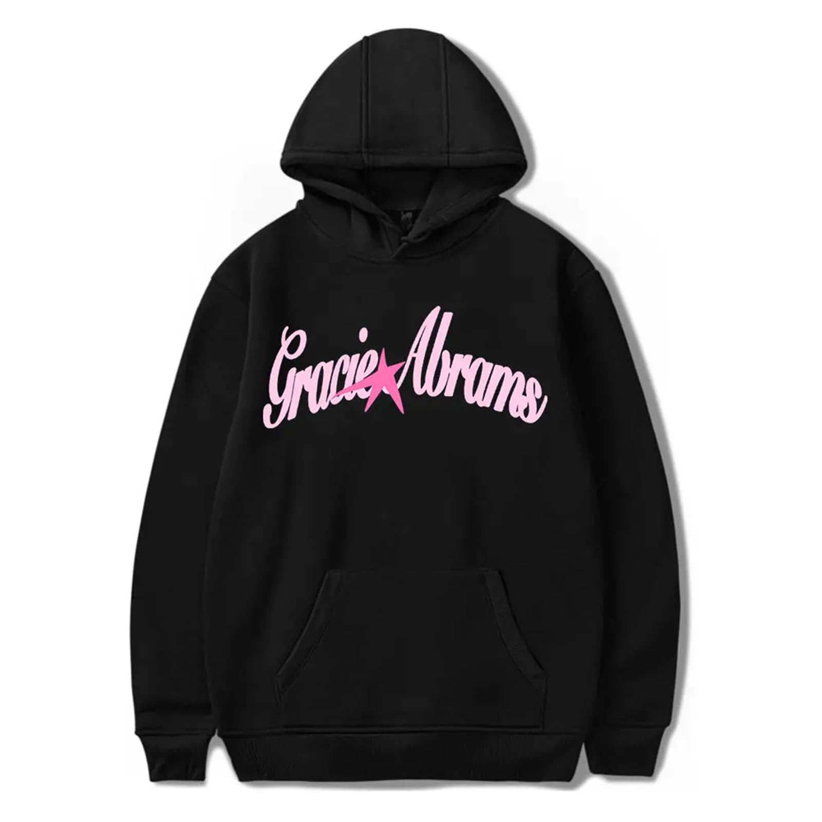 VBPOIYB Hoodies for men Gracie singer Abrams print sweatshirts retro hooded sweatshirts unisex Harajuku hip-hop street pullovers (Black,S)