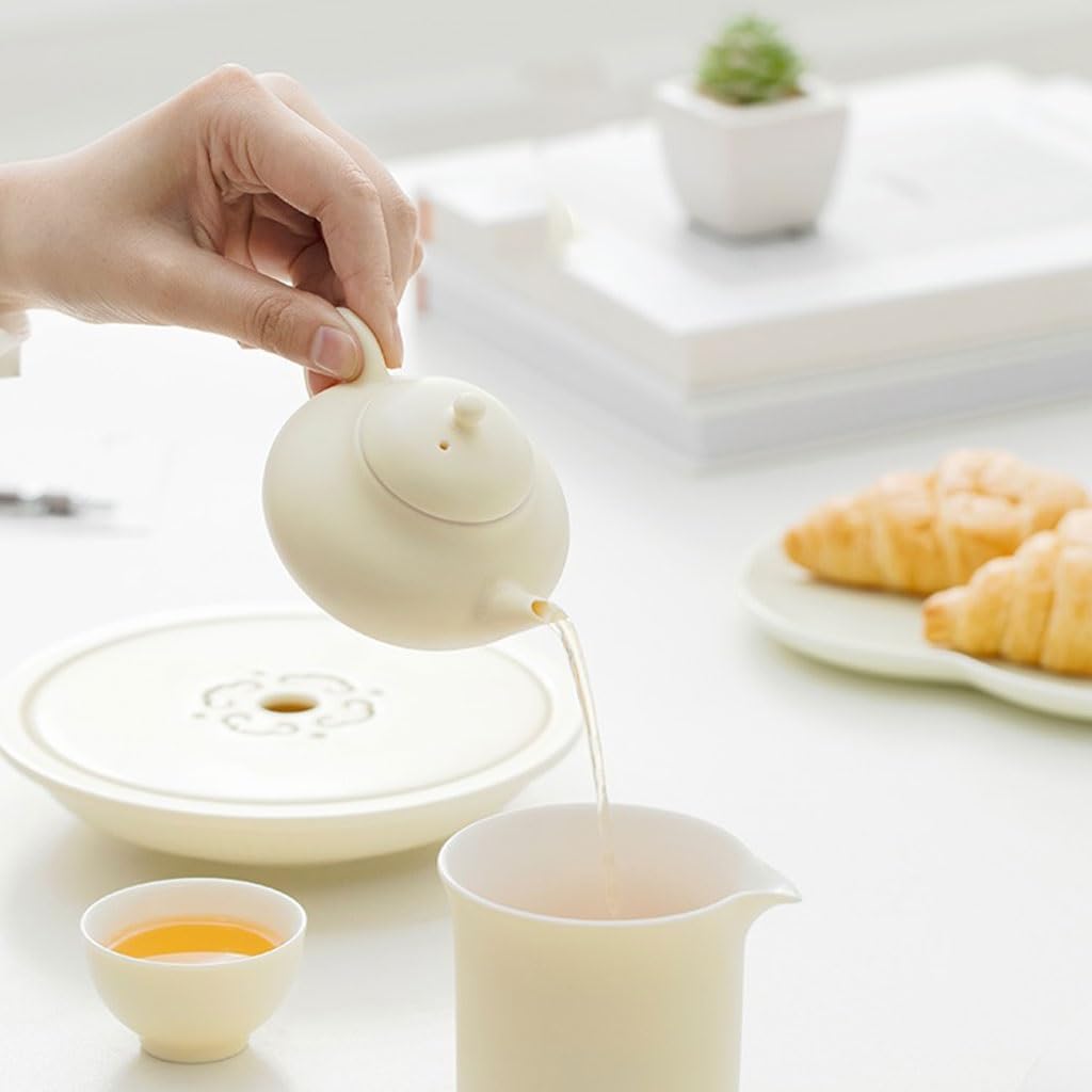 Tetera Juego de té Kung Fu hecho a mano for el hogar, tetera cerámica, pequeña capacidad, individual Tetera con Infusor de Té
