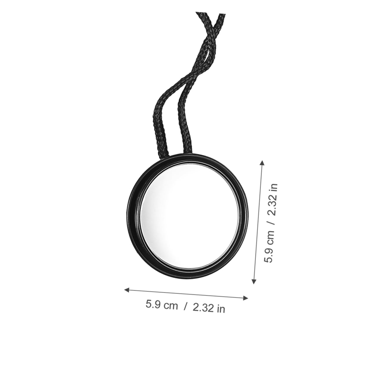 BCOATH Survival Signal Mirror Diving Rearview Mirror Set 360° Rotatable Underwater Lights Accessory for Scuba Diving