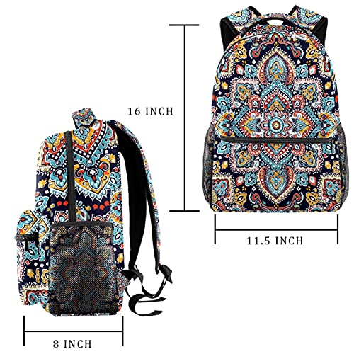 Sac à dos décontracté scène de blé doré grand volume style multicolore - 2