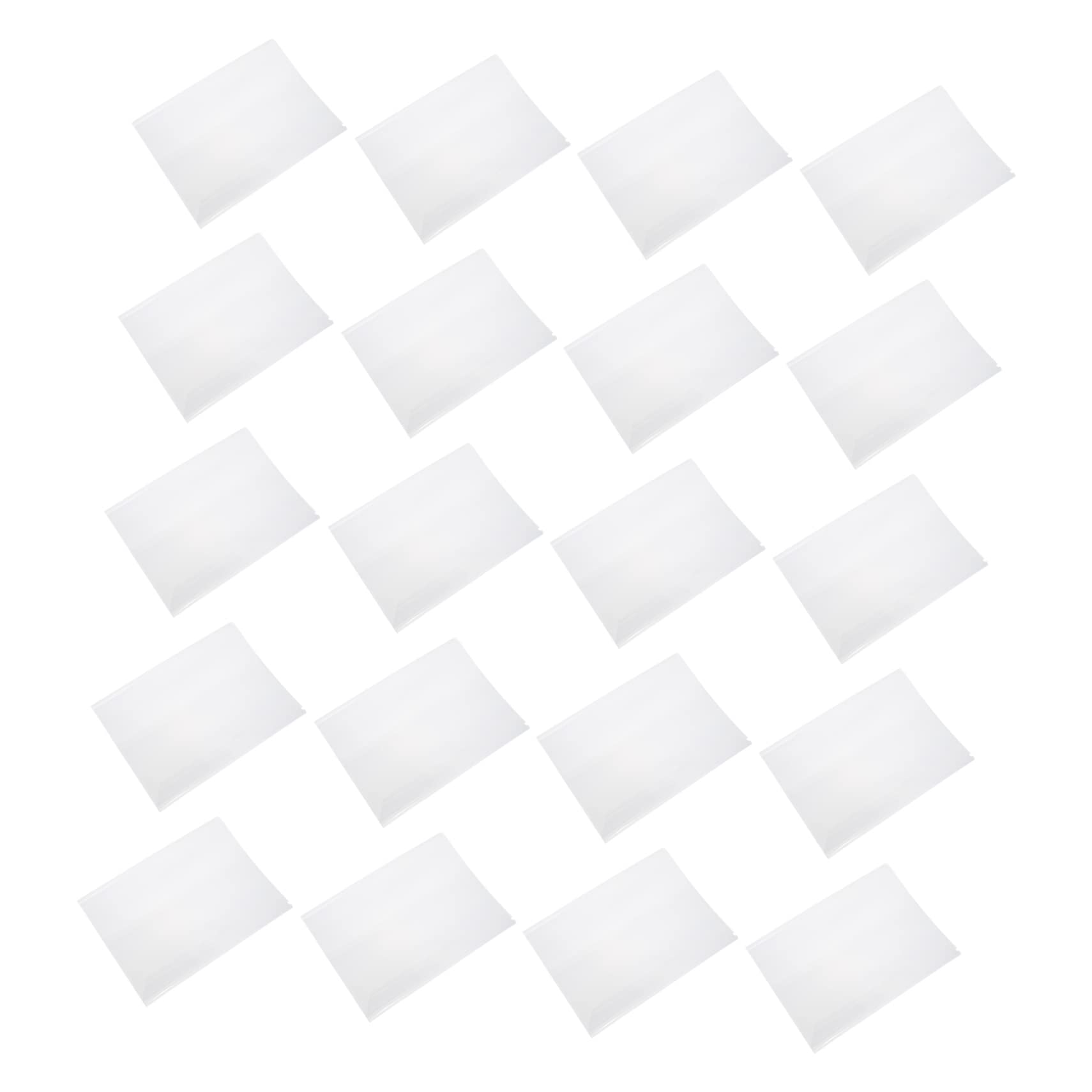 Copertina per Libri Scolastici 50 Pezzi, Pvc Bianco per Scuola