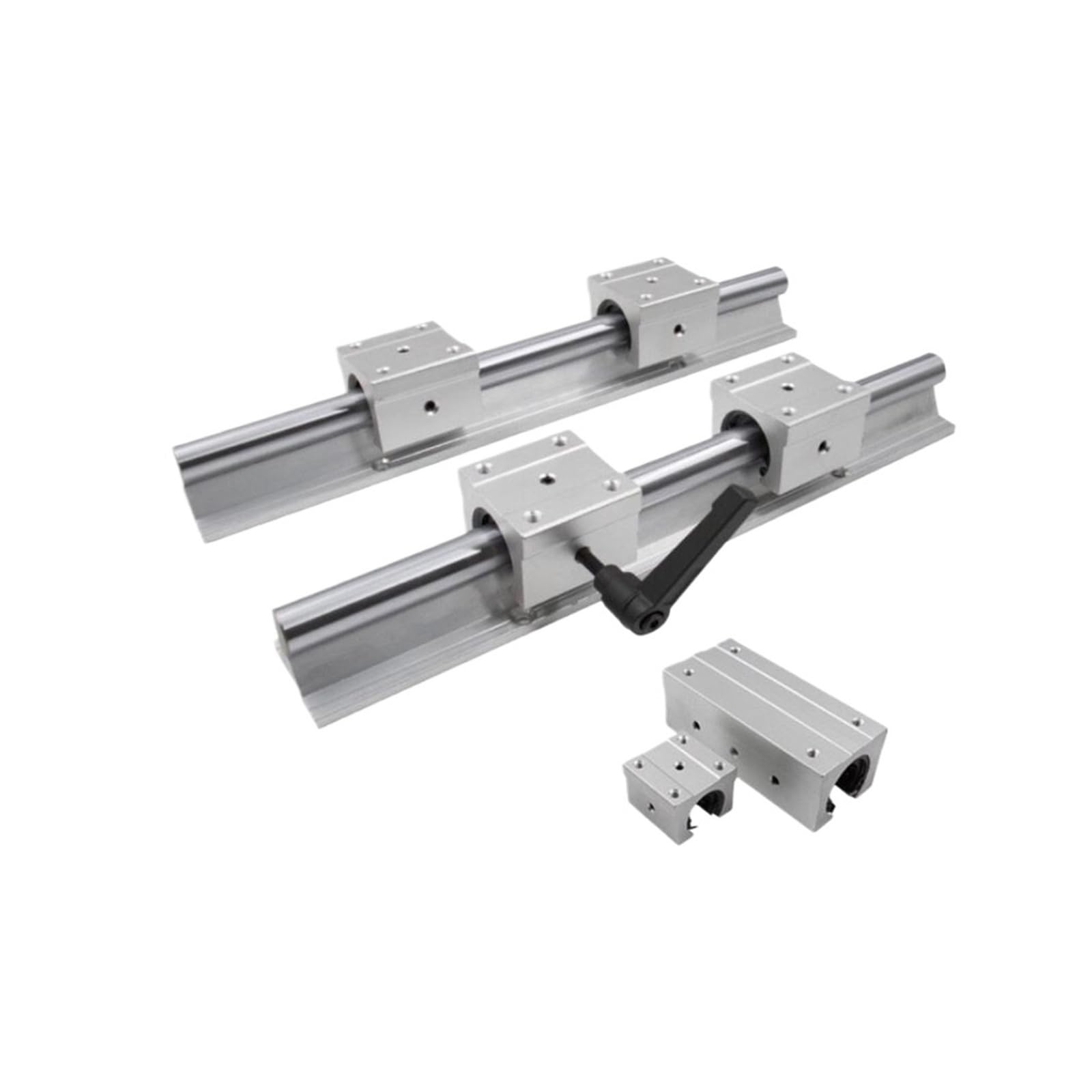2er-Set Linearführungen SBR10 SBR12 200 350 450 500 600 700 800 1500 2 Stück Linearführungen SBR12 + 4 Stück SBR12UU SBR10UU Blöcke für CNC-Teil (SBR10UU,350)