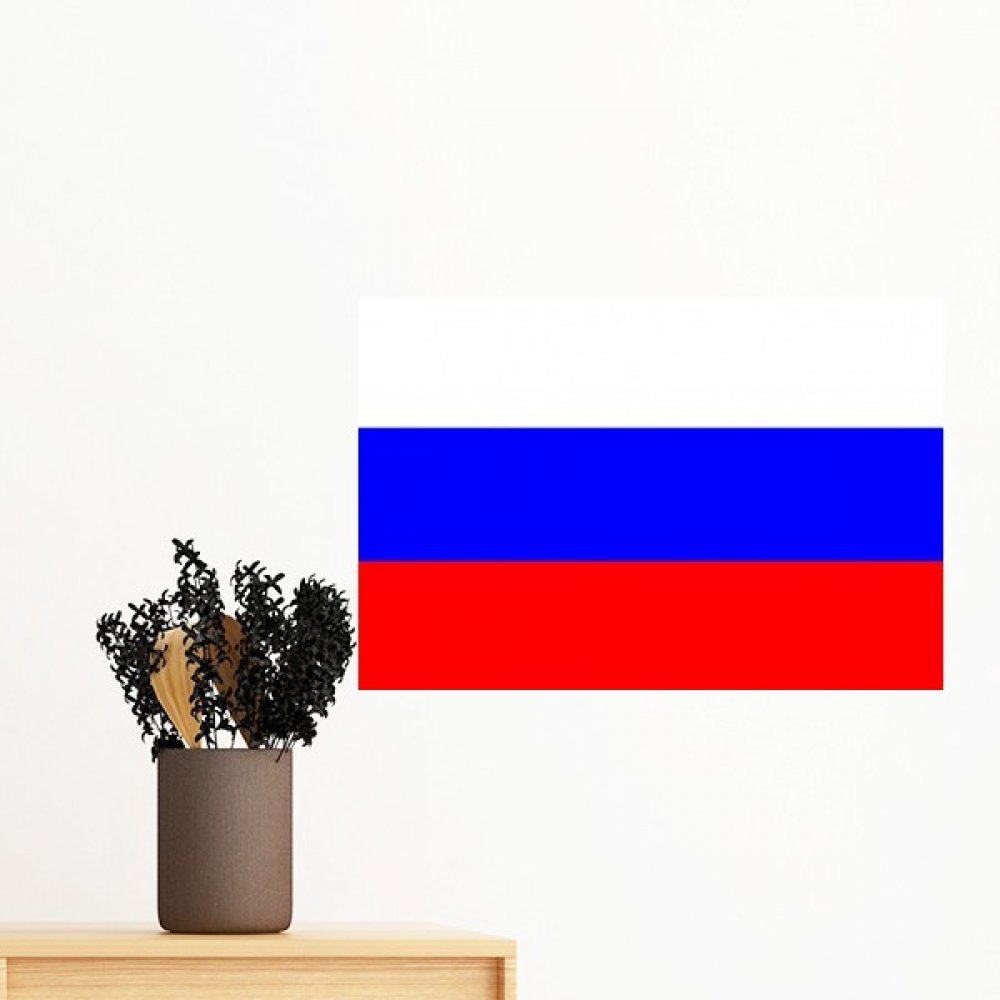 Autocollant amovible drapeau Russie pour creer un coin voyage unique dans votre decoration de chambre