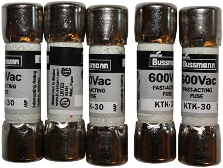 KTK-30 Fast Acting Limitron Fuse 600 VAC 30A (5 Pack)