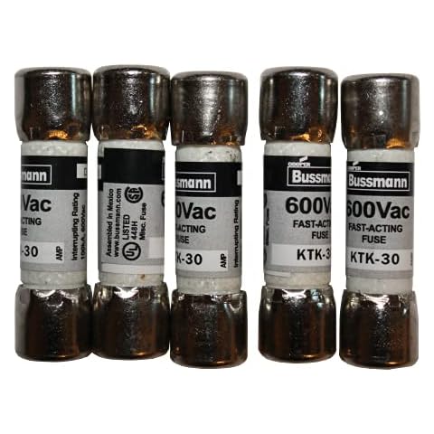 KTK-30 Fast Acting Fuse 600 Vac 30 Amps (5 Pack) QSU Cover