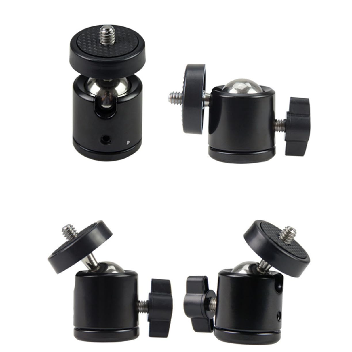 HOOTNEE Mobile Phone Spherical Head for SLR Cameras Damping Platform Screw Fit Oxidized Surface