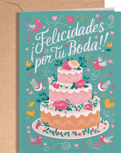 Tarjeta de Felicitación de Boda   Tarjeta Regalo Original de Bodas para Pareja   Tarjeta Felicitación para Parejas de Recién Casados   Tarjeta Para Meter Dinero de Regalo de Boda   Felicidades EU 30