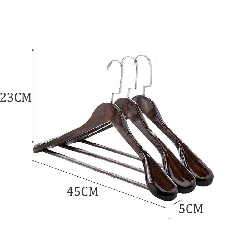 Perchero sin Costuras con Hombros Anchos, Ropa de Hotel, hogar, Soporte for Adultos, Madera Maciza