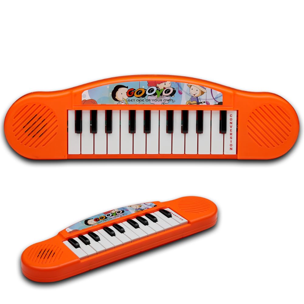 Gooyo GY3716 Battery Operated Multi-Functional Portable Organ/Piano/Keyboard Musical Toy for Kids/Babies/Girls/Boys/Gifts | Orange Color, Power Source: 2xAA Battery (Not Included) (B0CBPDYPN3) Amazon Price History, Amazon Price Tracker