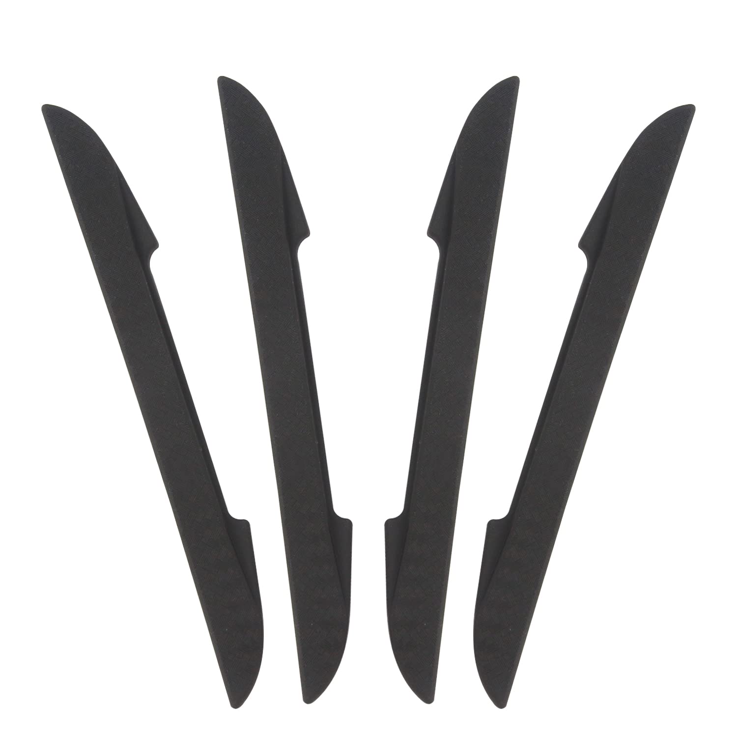 BOROLA Blade Style Car Door Protector Edge Guard Scratch Strip Compatible for Most models on the market(4Pcs Black)