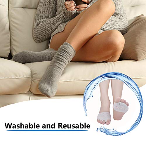 Metatarsal Pads, Gel Toe Separators, Bunion Corrector Cushion, Toe Spacers, Ball Of Foot Cushions, Soft&Breathable, Idea For Mortons Neuroma, Blisters, Diabetic Feet, Hammer Toe, Rapid Pain Relief #TOP6