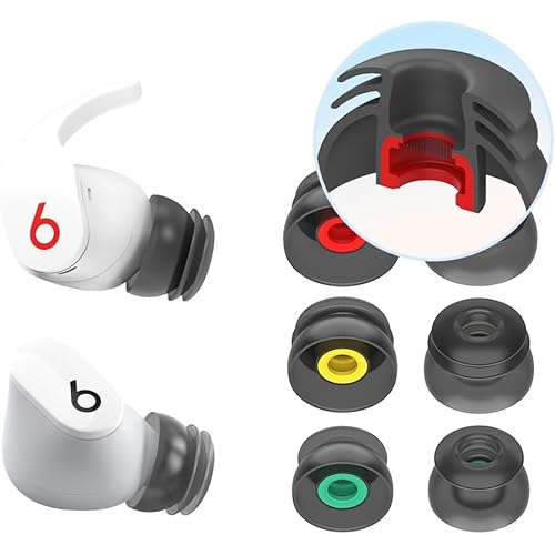 Beats Studio Buds/Fit Pro Compatible Eartips (Silicone Black)