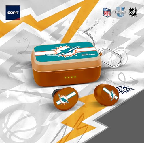 Image of SOAR NFL Wireless Sport Earbuds: Comfortable Fit & Convenient Charging