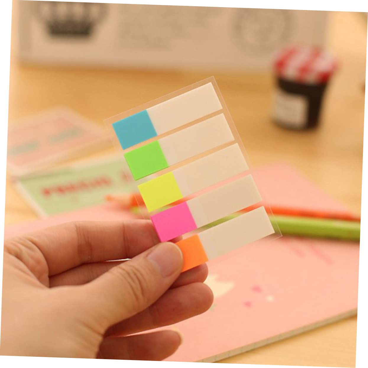 NUOBESTY 60sets Etichette Adesive Colorate Per Indici Stickers Per Ufficio e Scuola Per Studio e Organizzazione