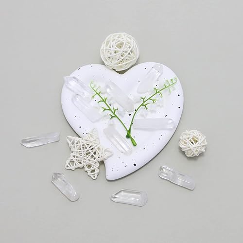 Miniatura 4 de Puntos de cristal de cuarzo transparente natural pulidos, cristales y piedras curativas de cuarzo a granel para Wicca, Reiki, energía curativa,