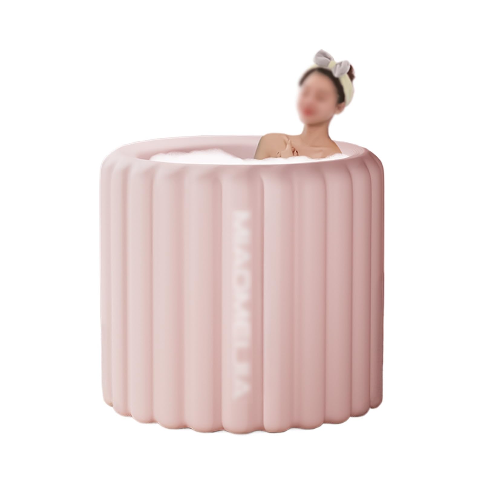 Aufblasbare Badewanne Erwachsene Rund, Tragbare Badewanne, Schnell Aufblasen, Einteiliges Formteil, Gute Wärmedämmung, Ideal für Heißes Bad, Eisbad