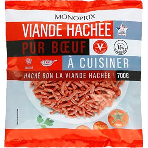 Monoprix Viande hachée pur boeuf 15% MG - Le sachet de 700 g