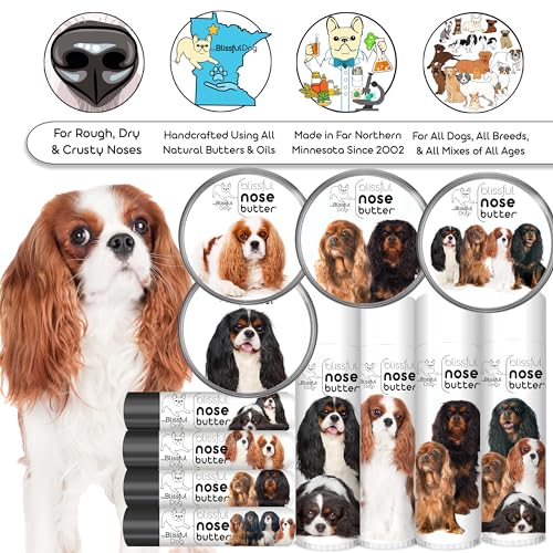 Image of The Blissful Dog Cavalier King Charles Spaniel Unscented Nose Butter - Dog Nose Butter, 4 Ounce